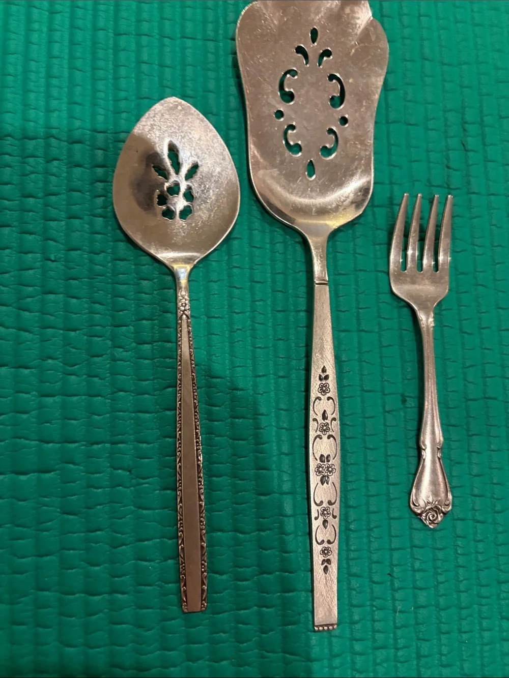 Vintage stainless steel Decorative Serving Set